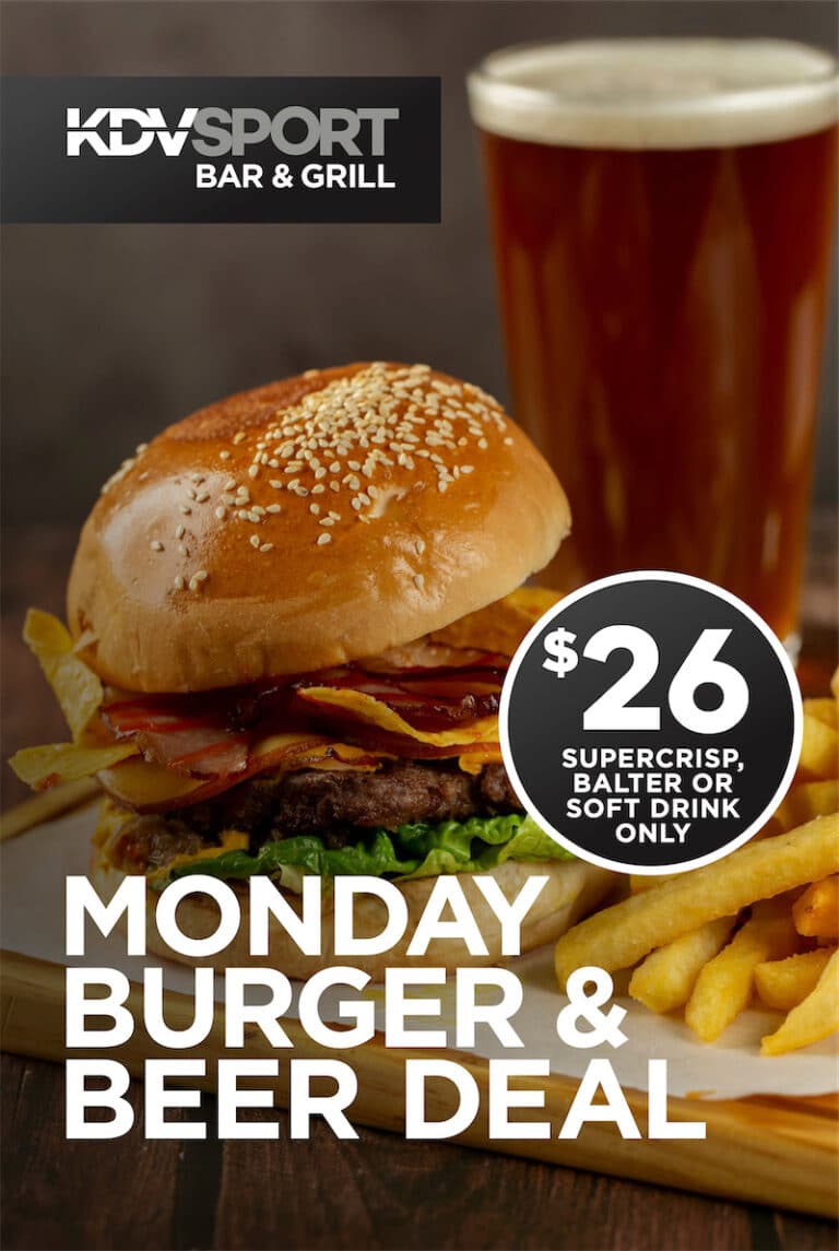 Monday Burger & Beer | Weekly Specials at KDV Sport Bar & Grill